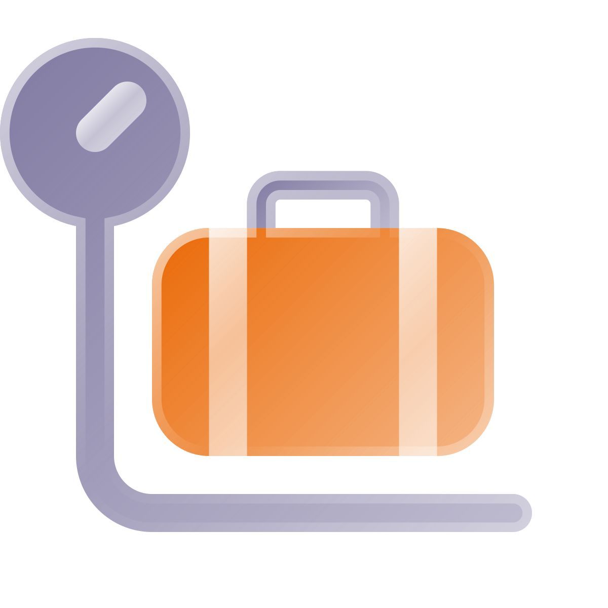 liquid glass color style gepäckgewicht icon