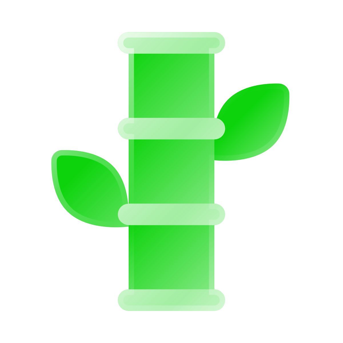 liquid glass color style 대나무 icon