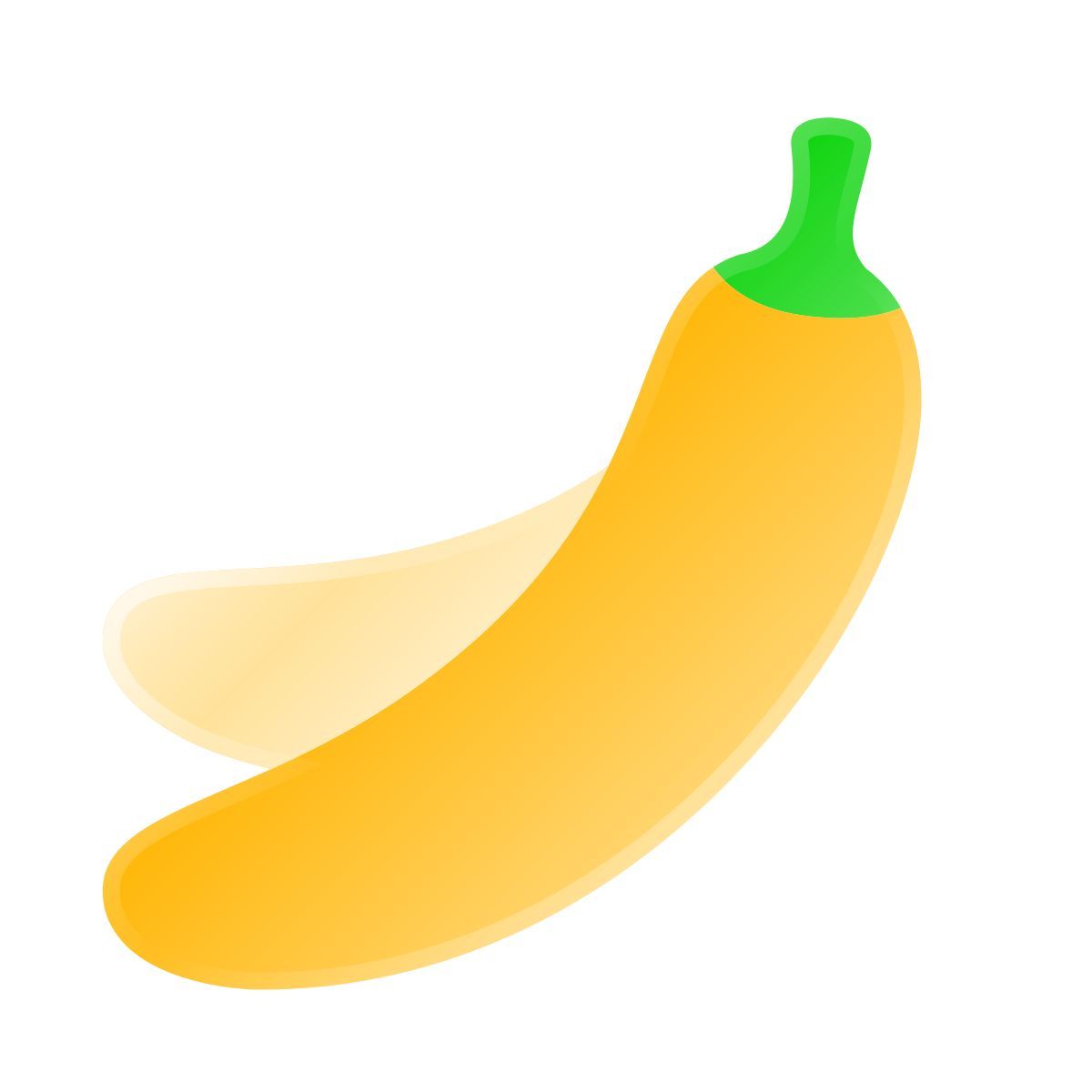 liquid glass color style banane icon