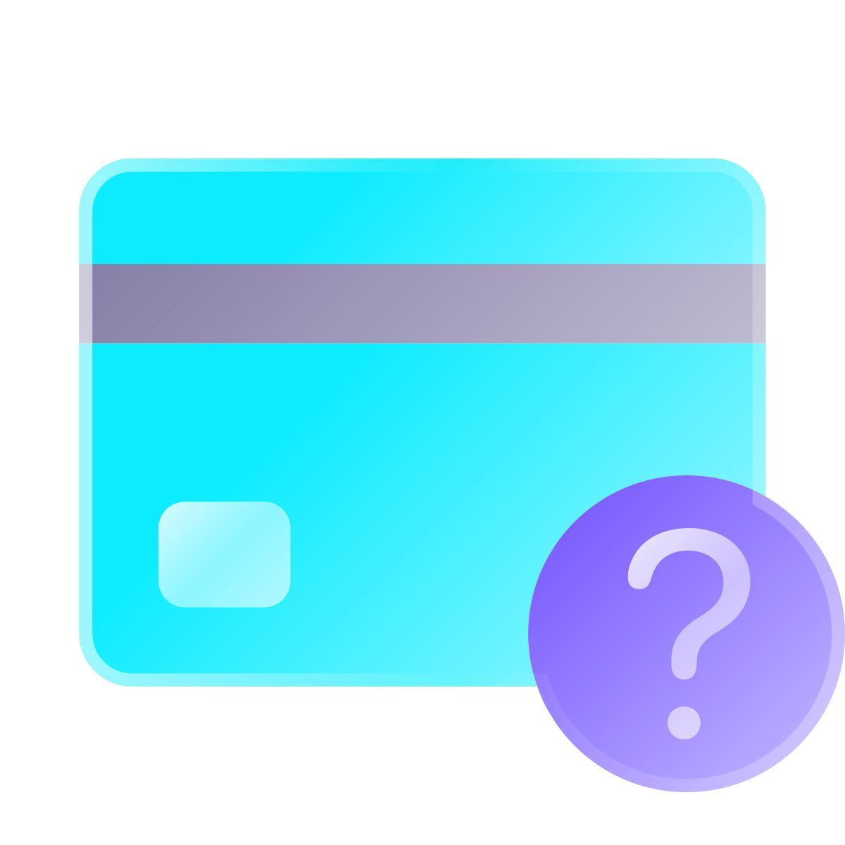 liquid glass color style 누락 된 은행 카드 icon