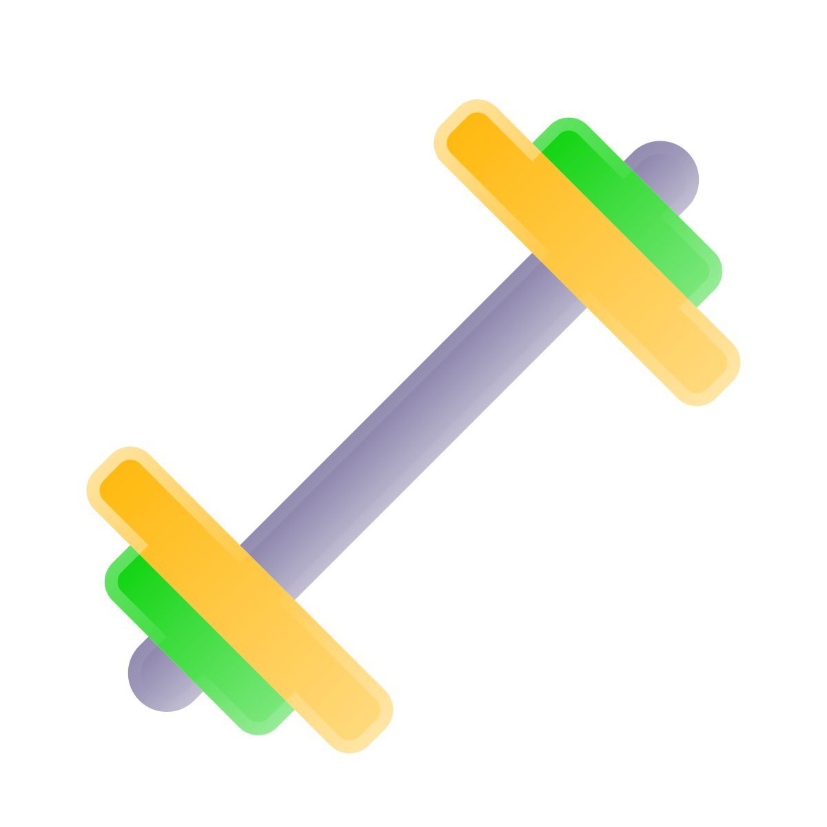 liquid glass color style barbell icon