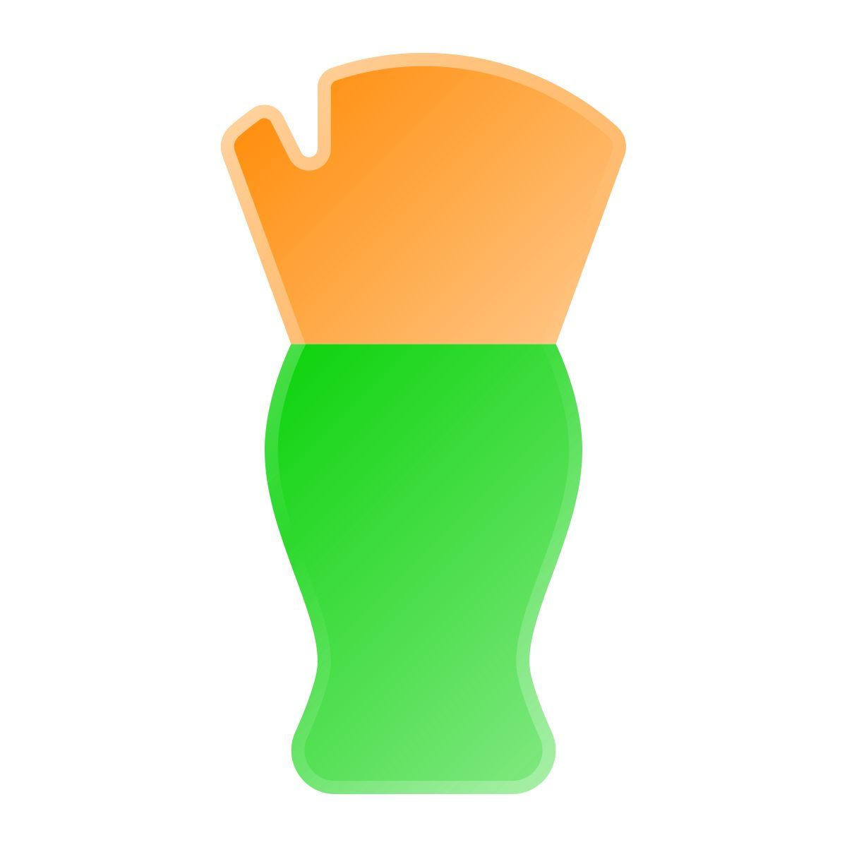 liquid glass color style 床屋ブラシ icon