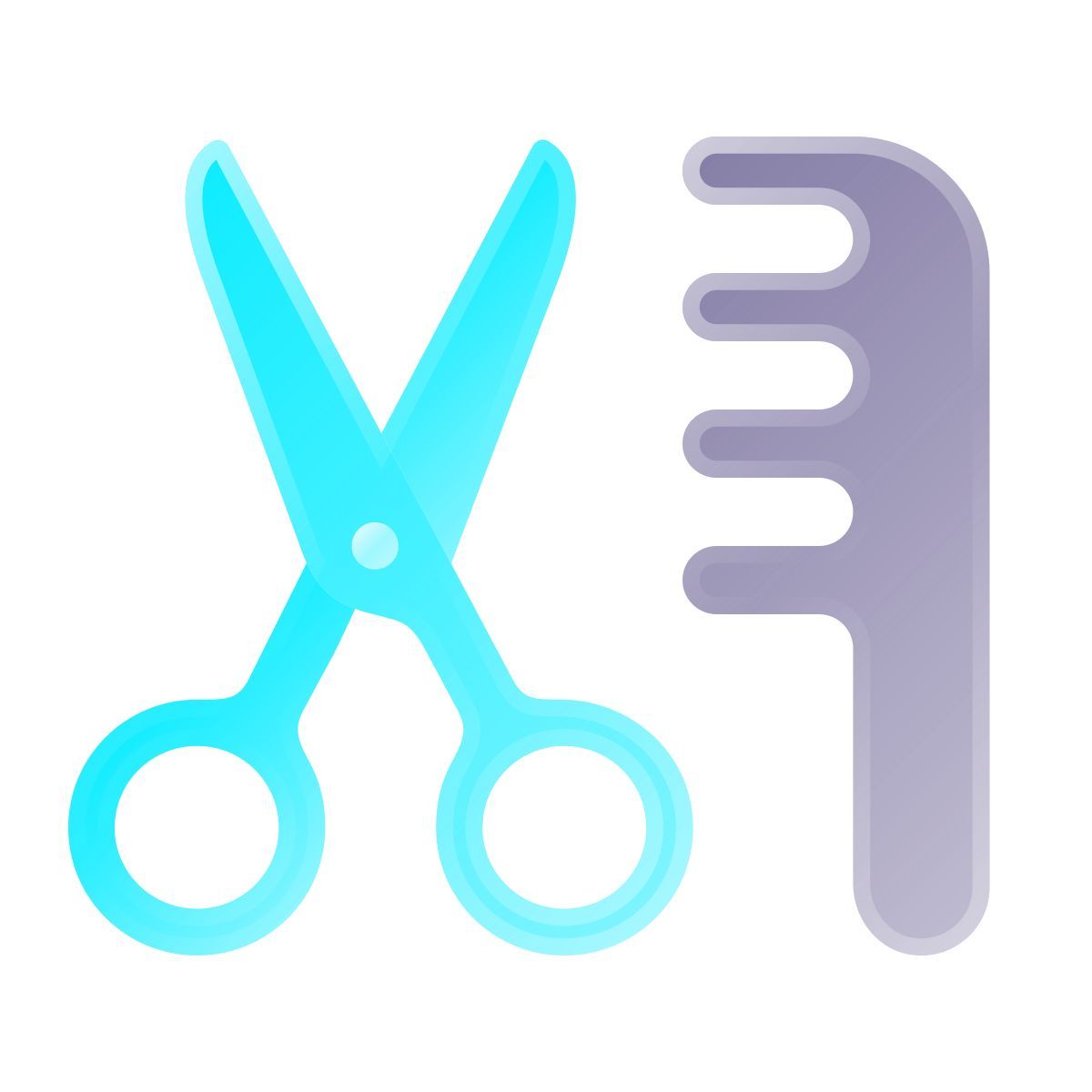 liquid glass color style barbería icon