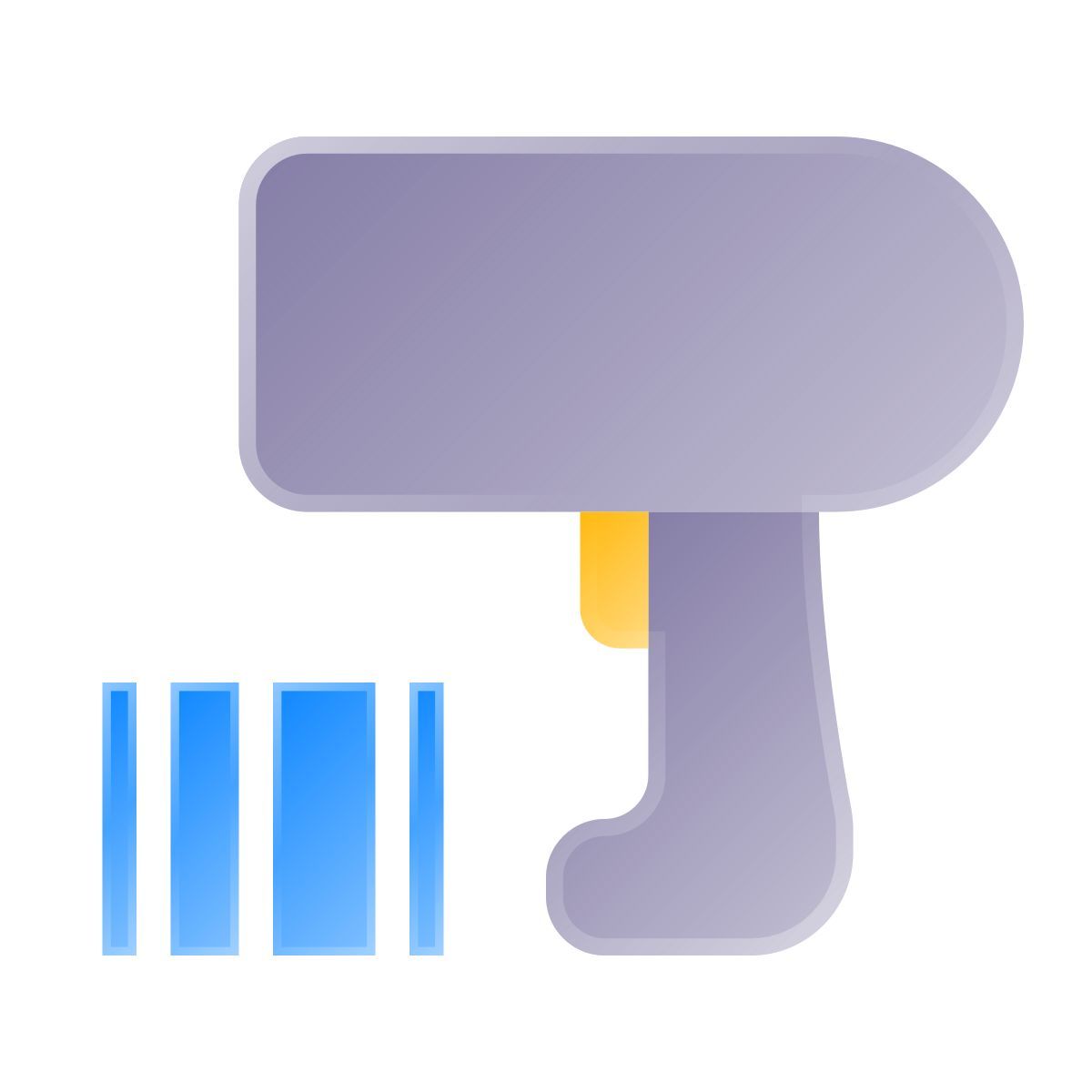 liquid glass color style barcode reader icon