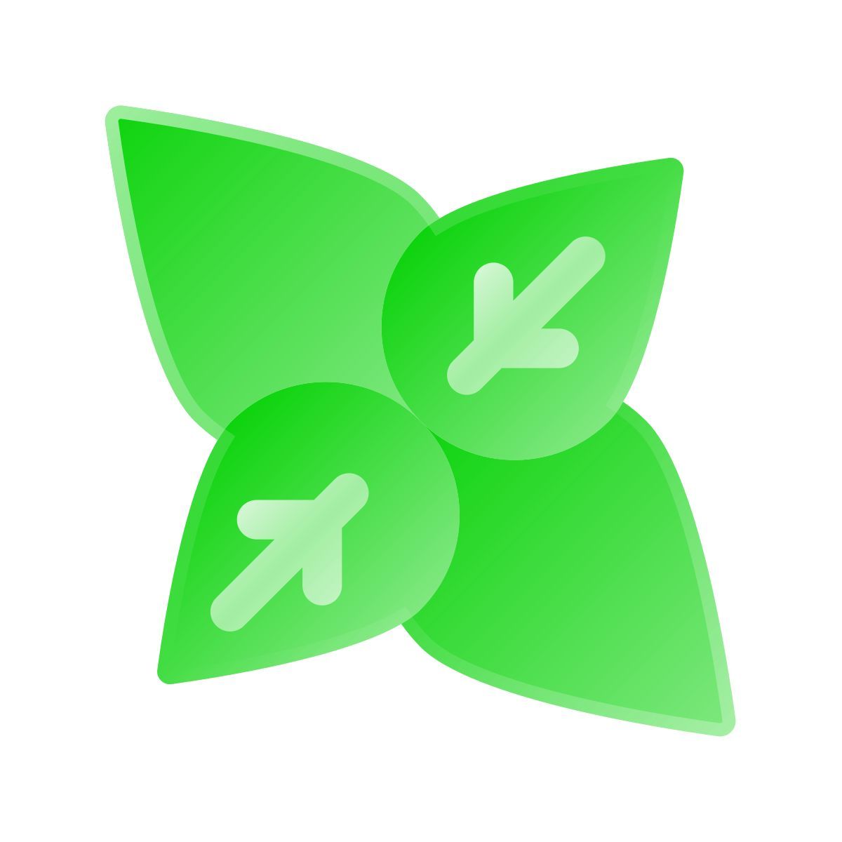 liquid glass color style basilico icon
