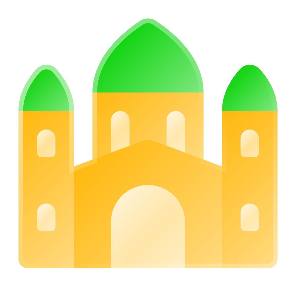 liquid glass color style basilica icon