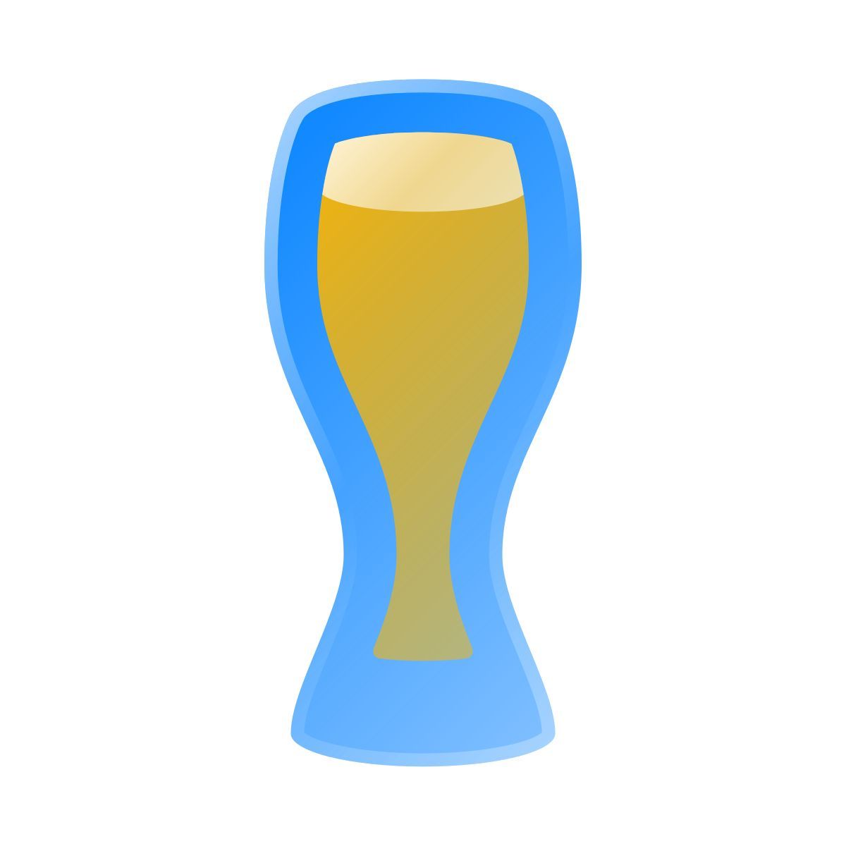 liquid glass color style 바이에른 밀 맥주 icon