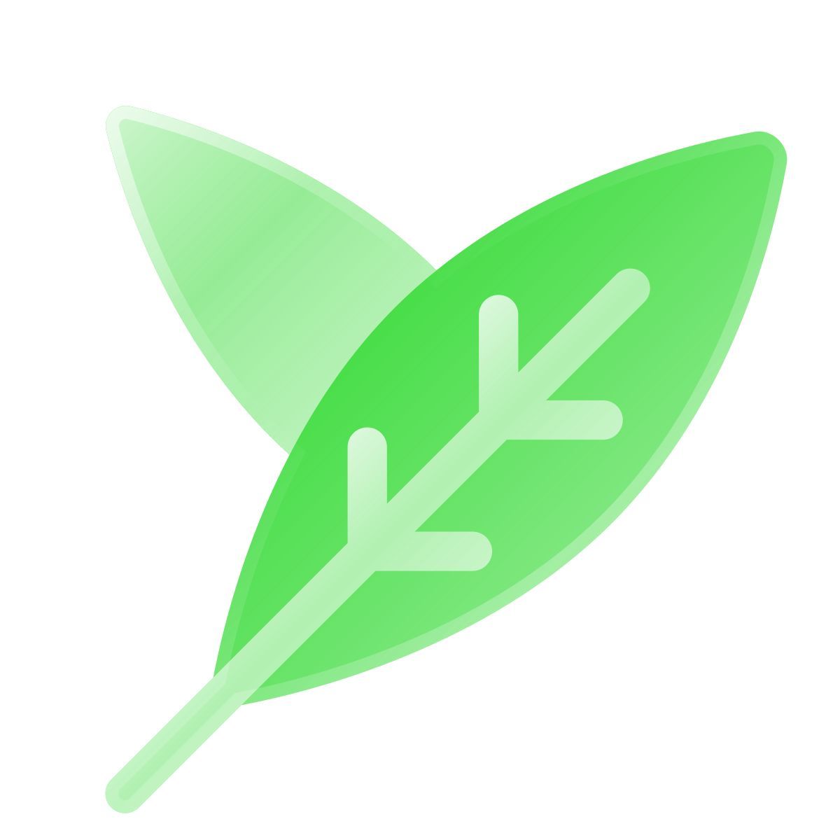 liquid glass color style le foglie icon