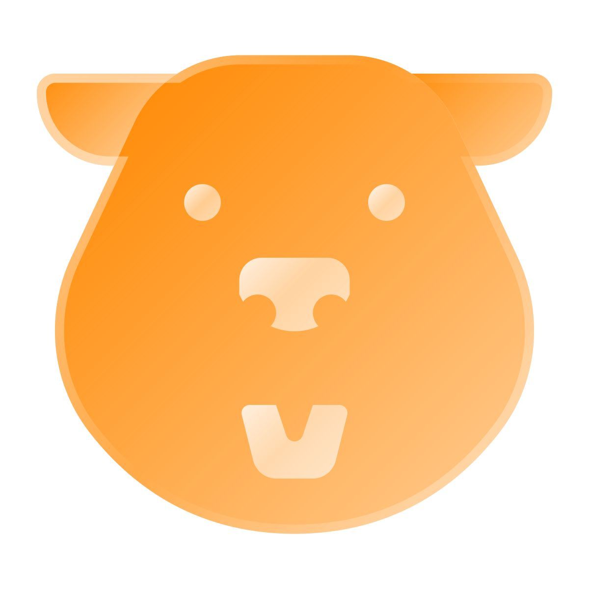 liquid glass color style castor icon