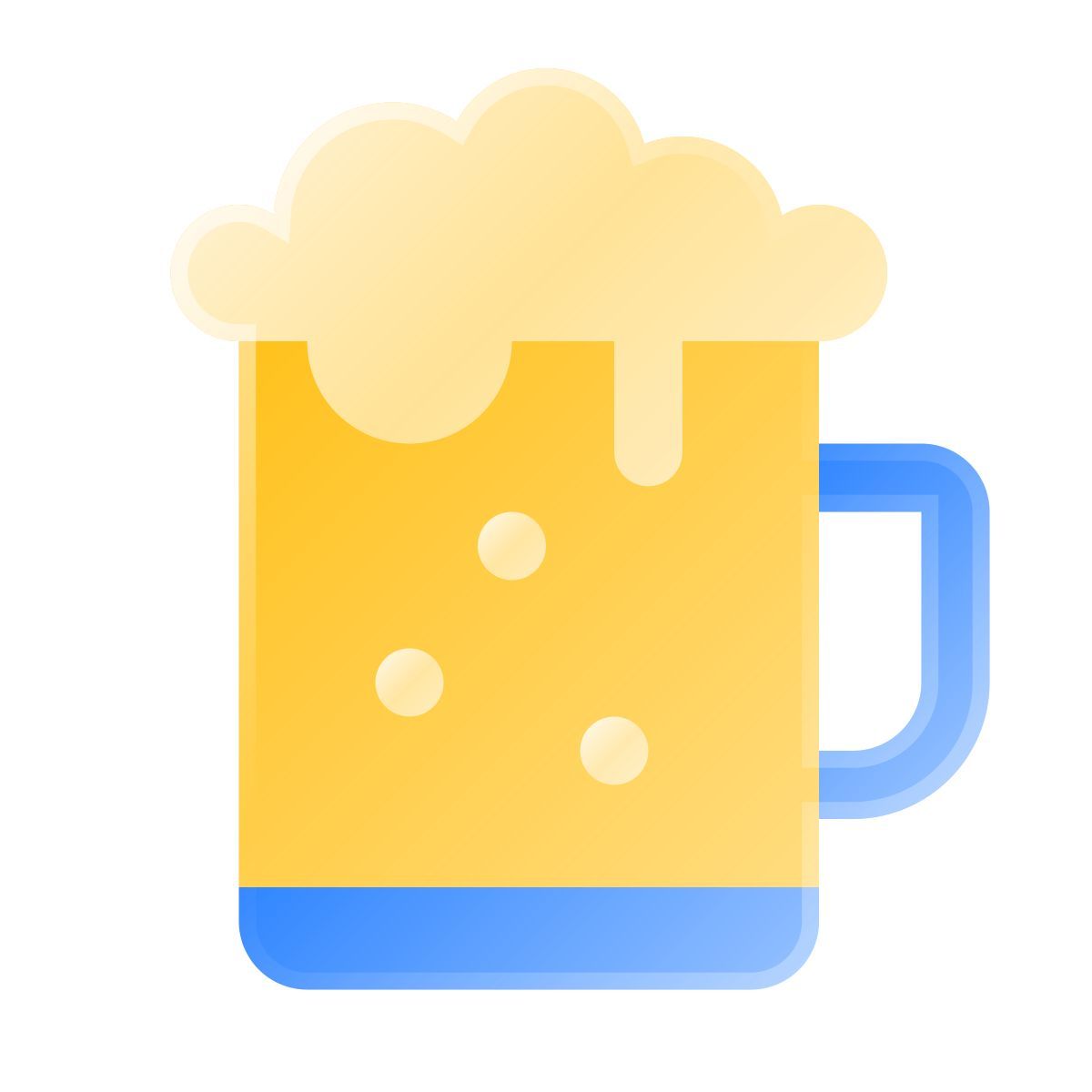 liquid glass color style bier icon