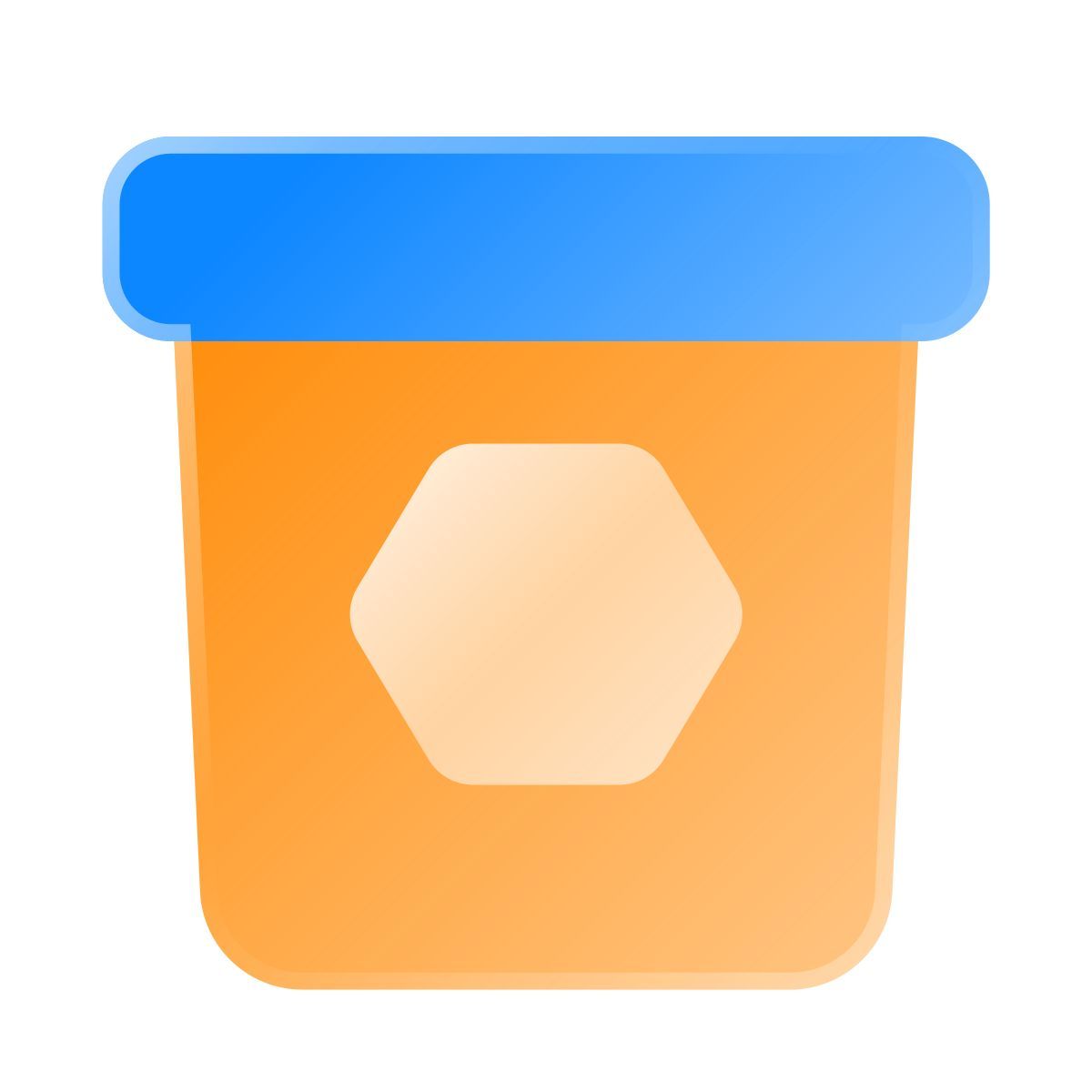 liquid glass color style 蜜蝋 icon