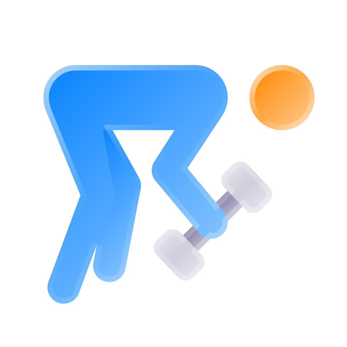 liquid glass color style workout icon