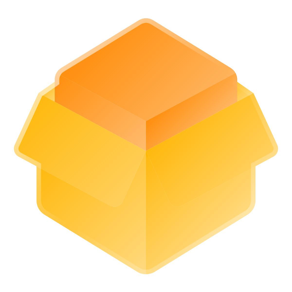 liquid glass color style 큰 소포 icon