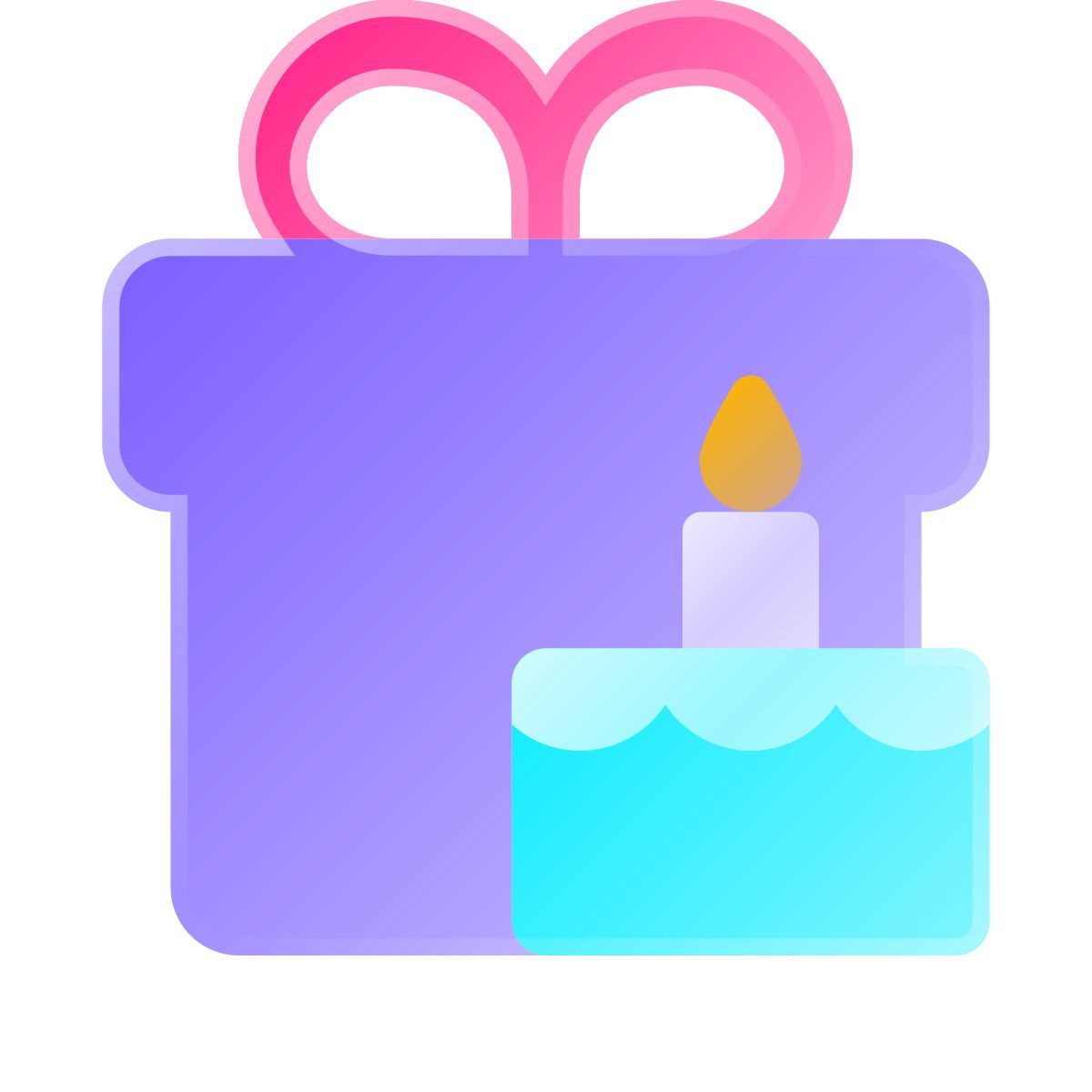 liquid glass color style 誕生日プレゼント icon