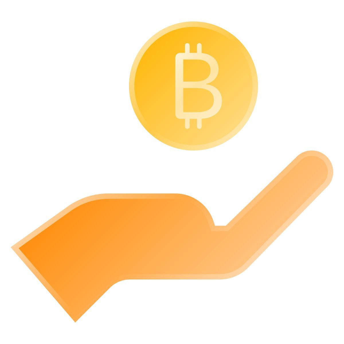 liquid glass color style bitcoin принимается icon