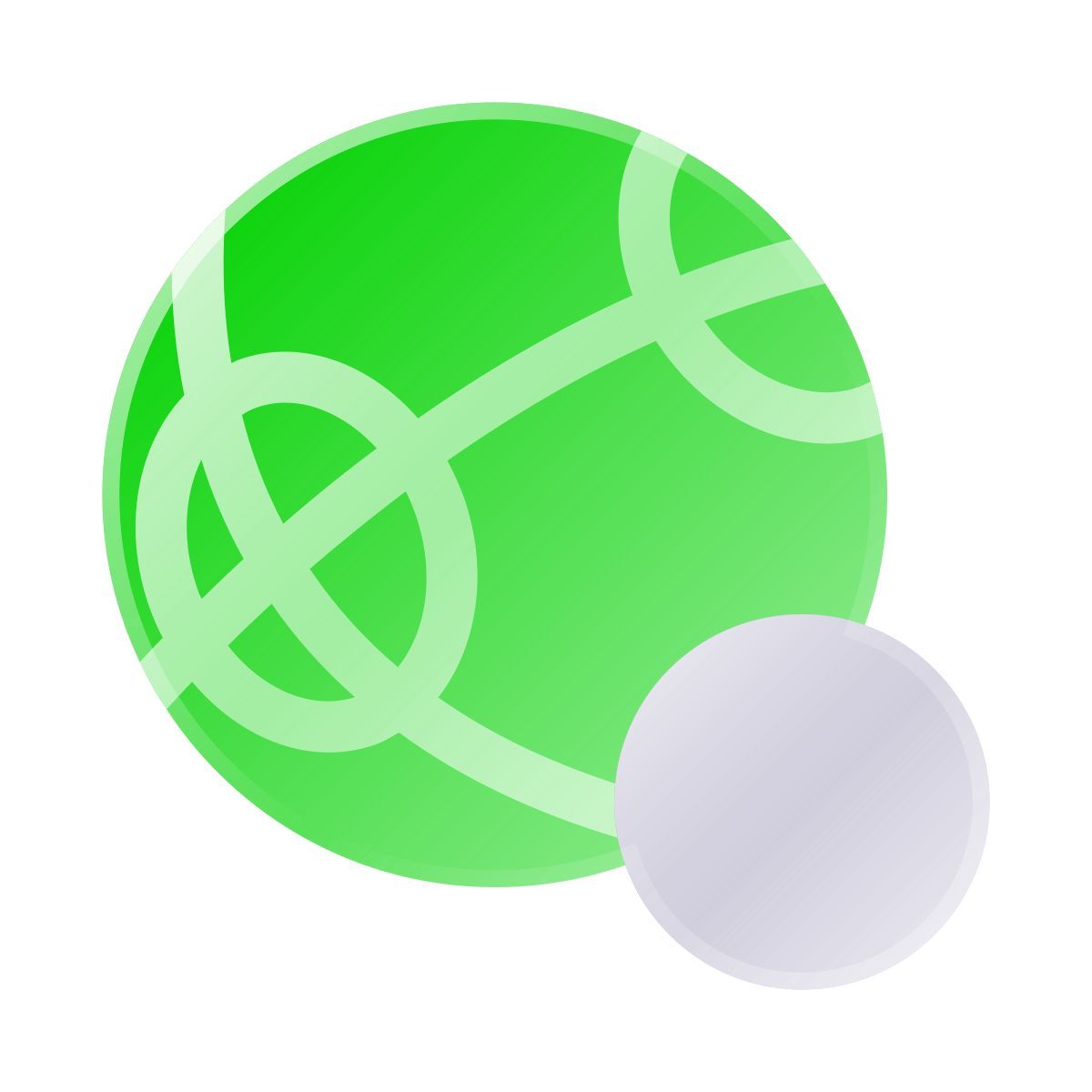 liquid glass color style bocce icon