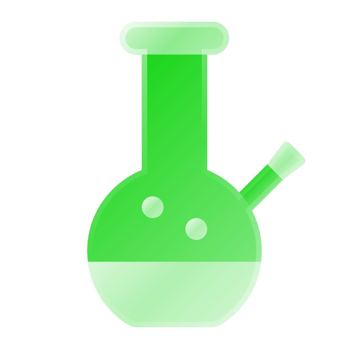 liquid glass color style bong icon