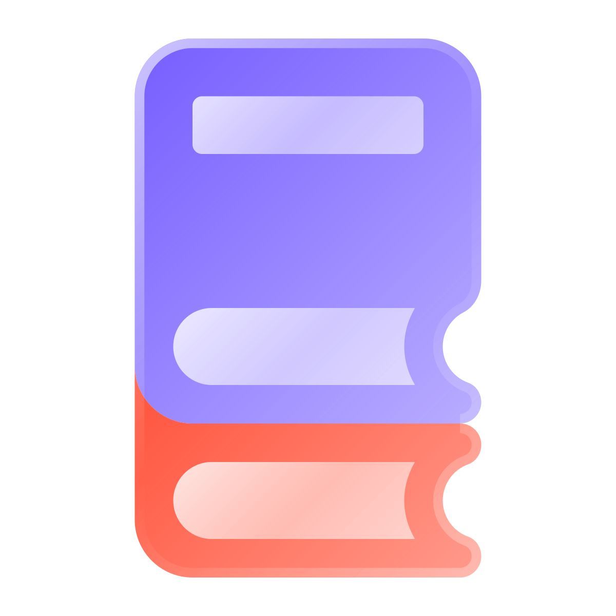 liquid glass color style 书库 icon