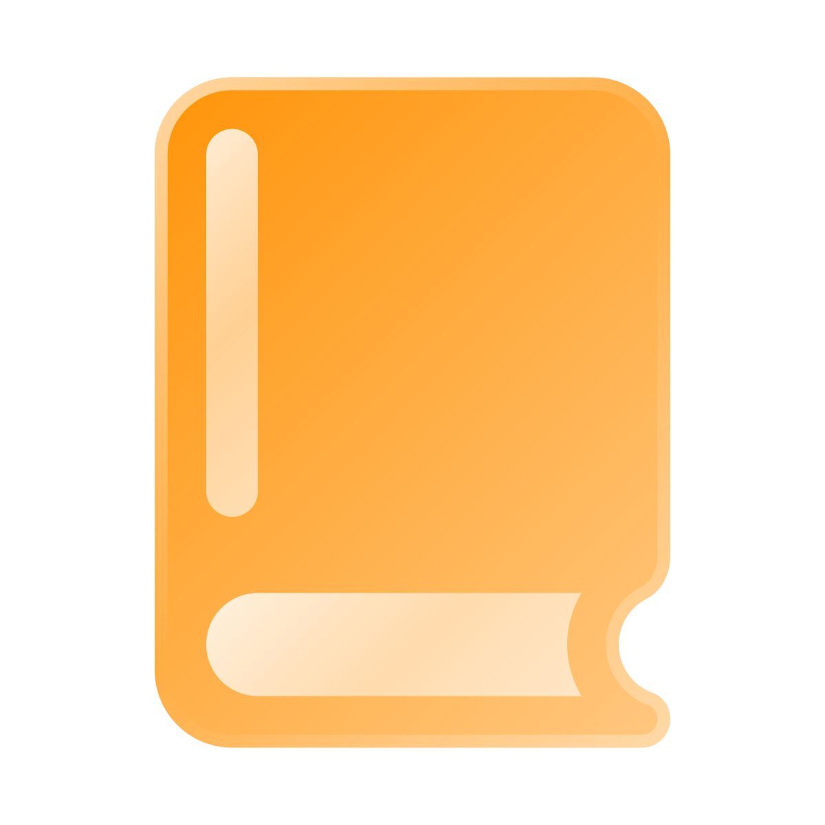 liquid glass color style buch icon