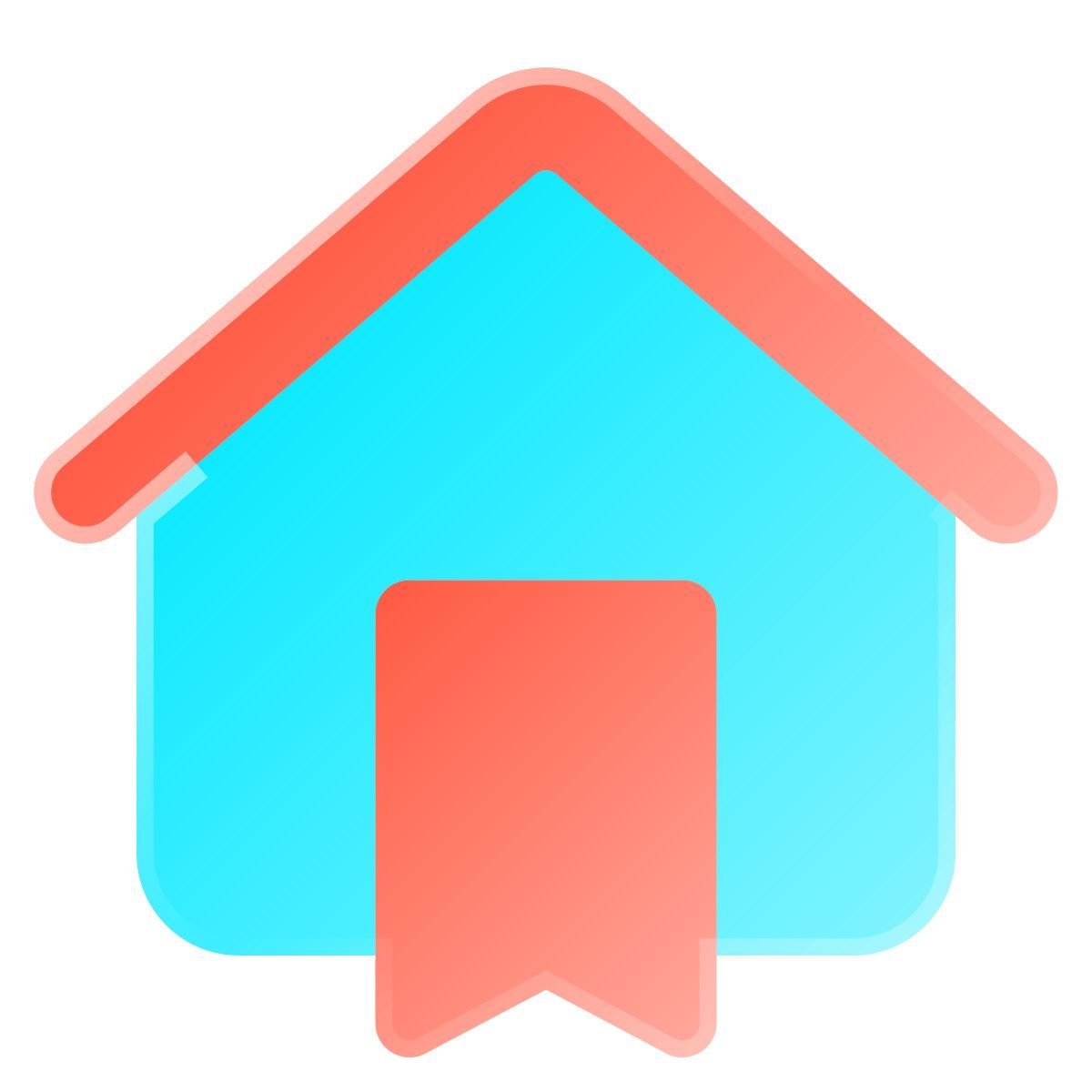 liquid glass color style réservation icon