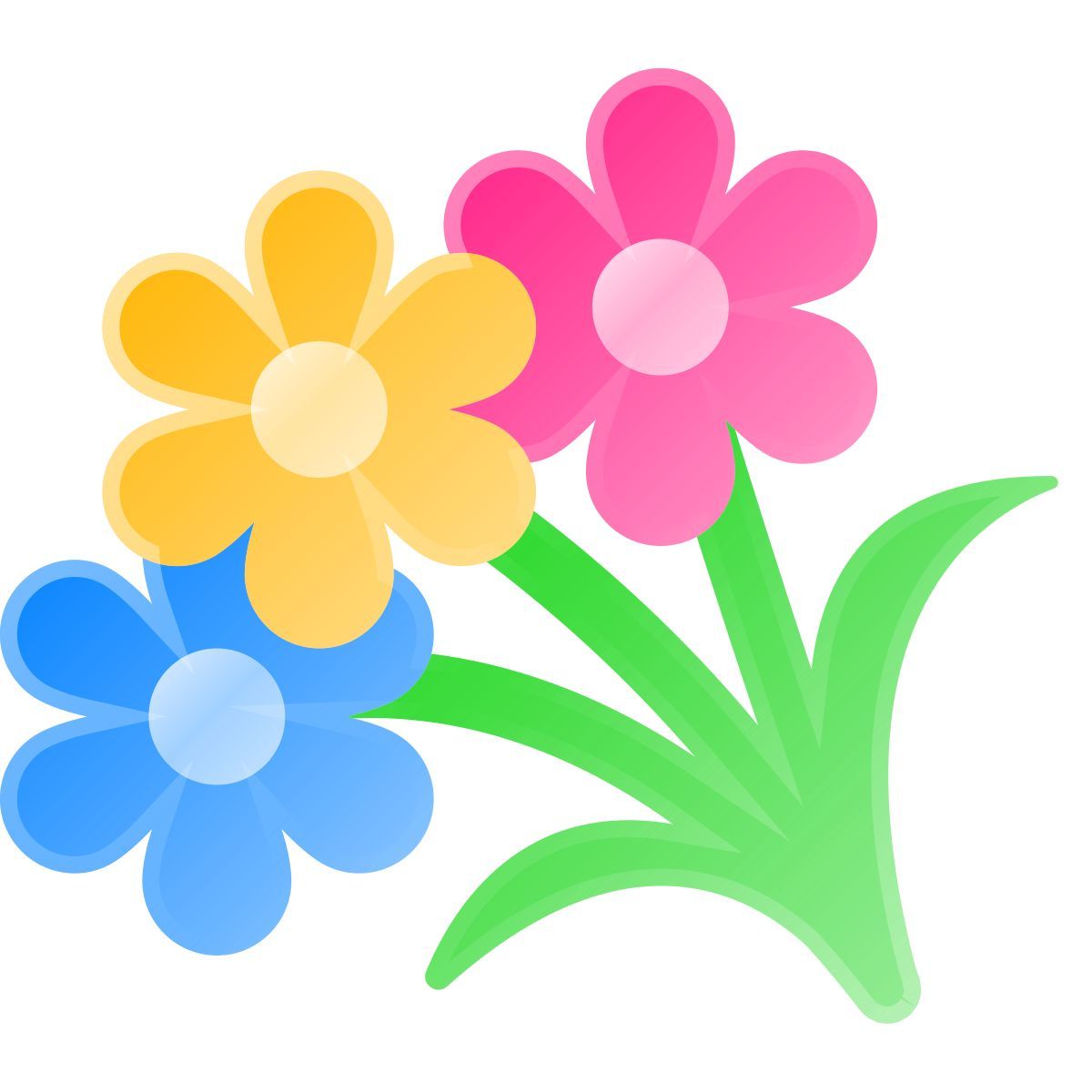 liquid glass color style buquê de flores icon