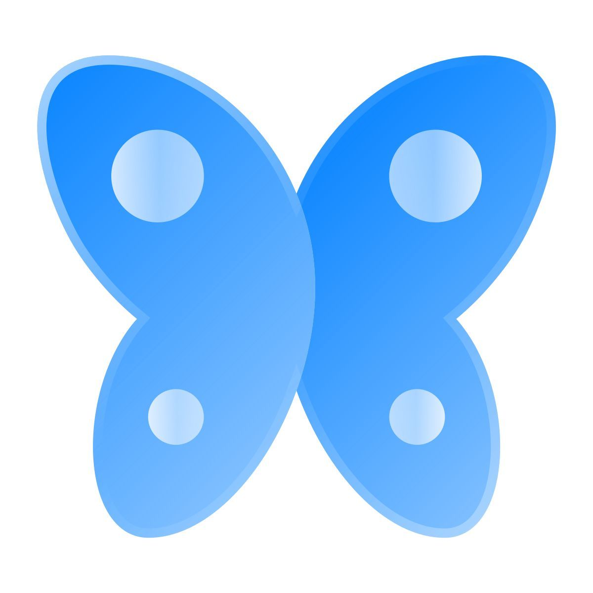 liquid glass color style farfalla icon