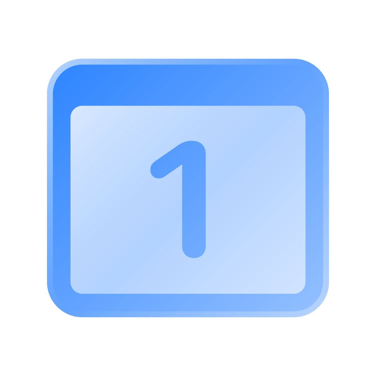 liquid glass color style 日历1 icon