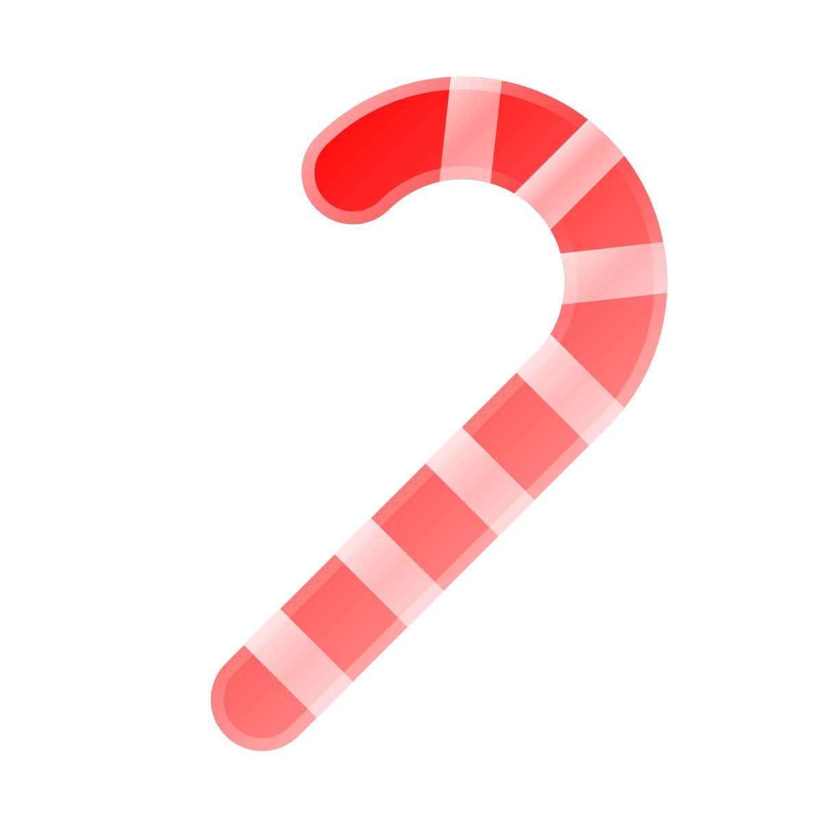 liquid glass color style candy cane icon