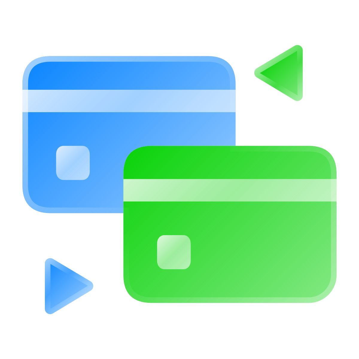 liquid glass color style 카드 교환 icon