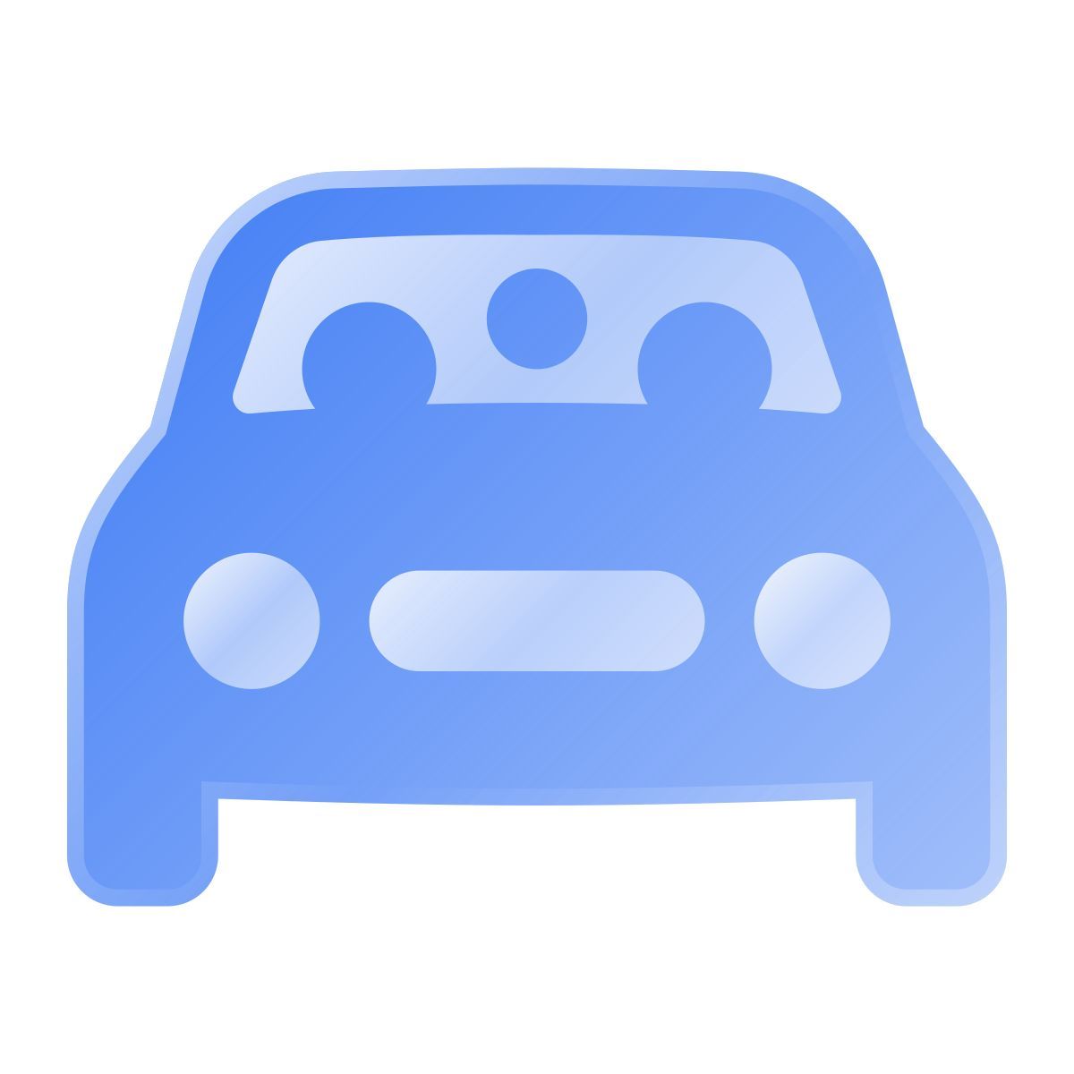 liquid glass color style covoiturage icon