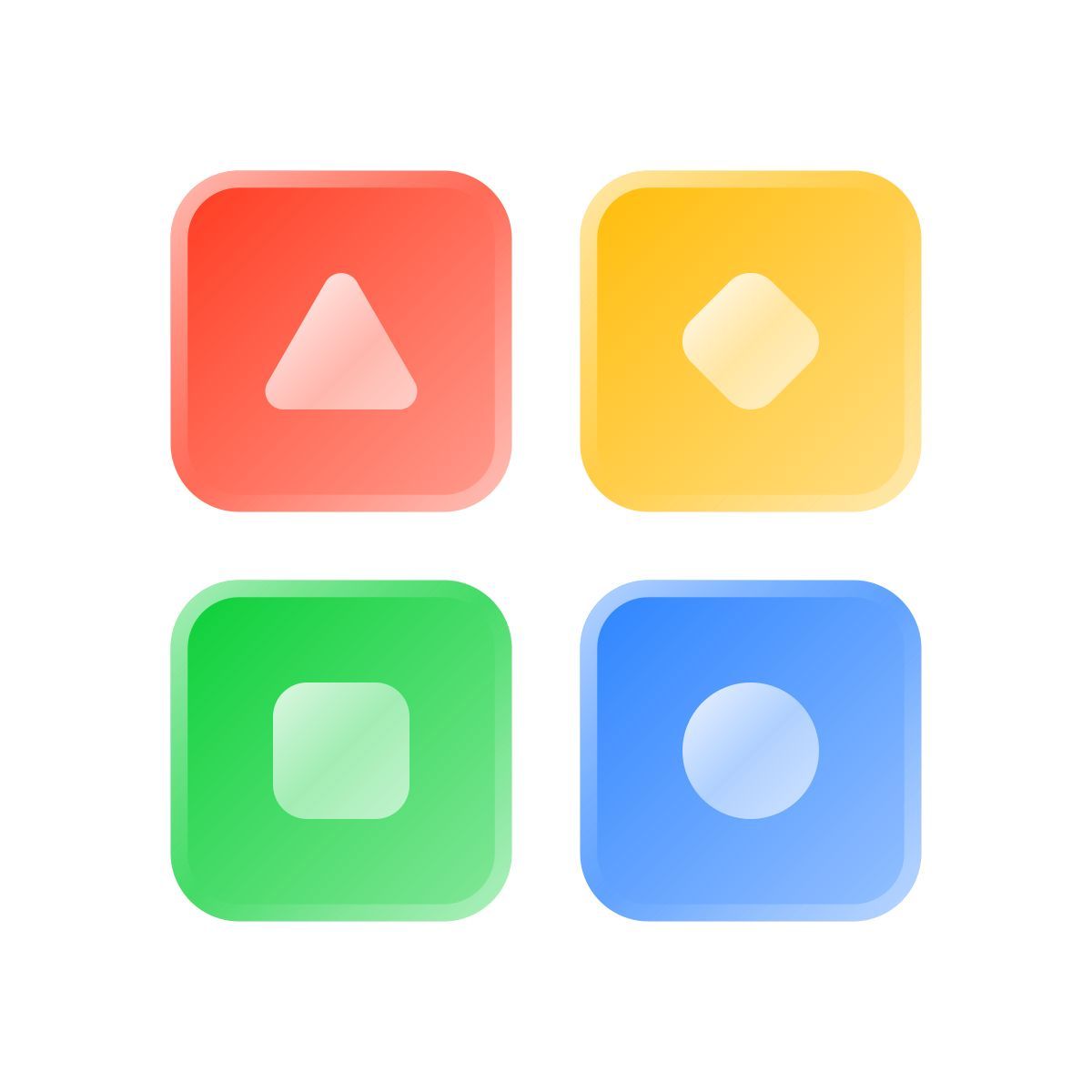 liquid glass color style classificare icon