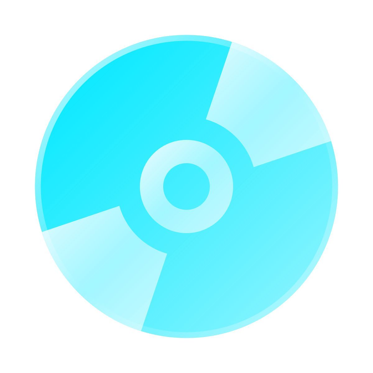 liquid glass color style cd icon