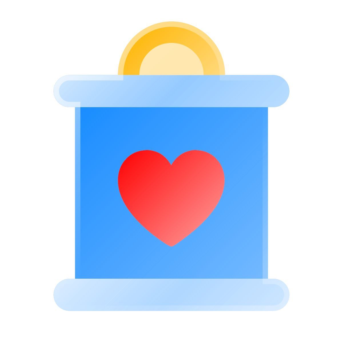 liquid glass color style チャリティーボックス icon