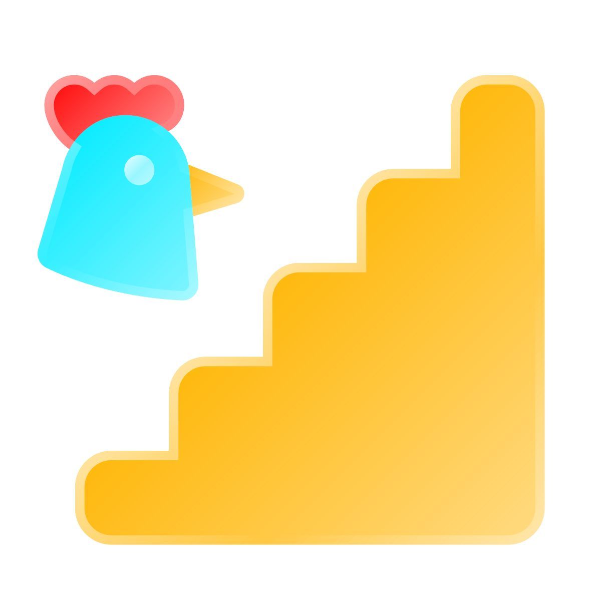liquid glass color style hühnerleiter icon