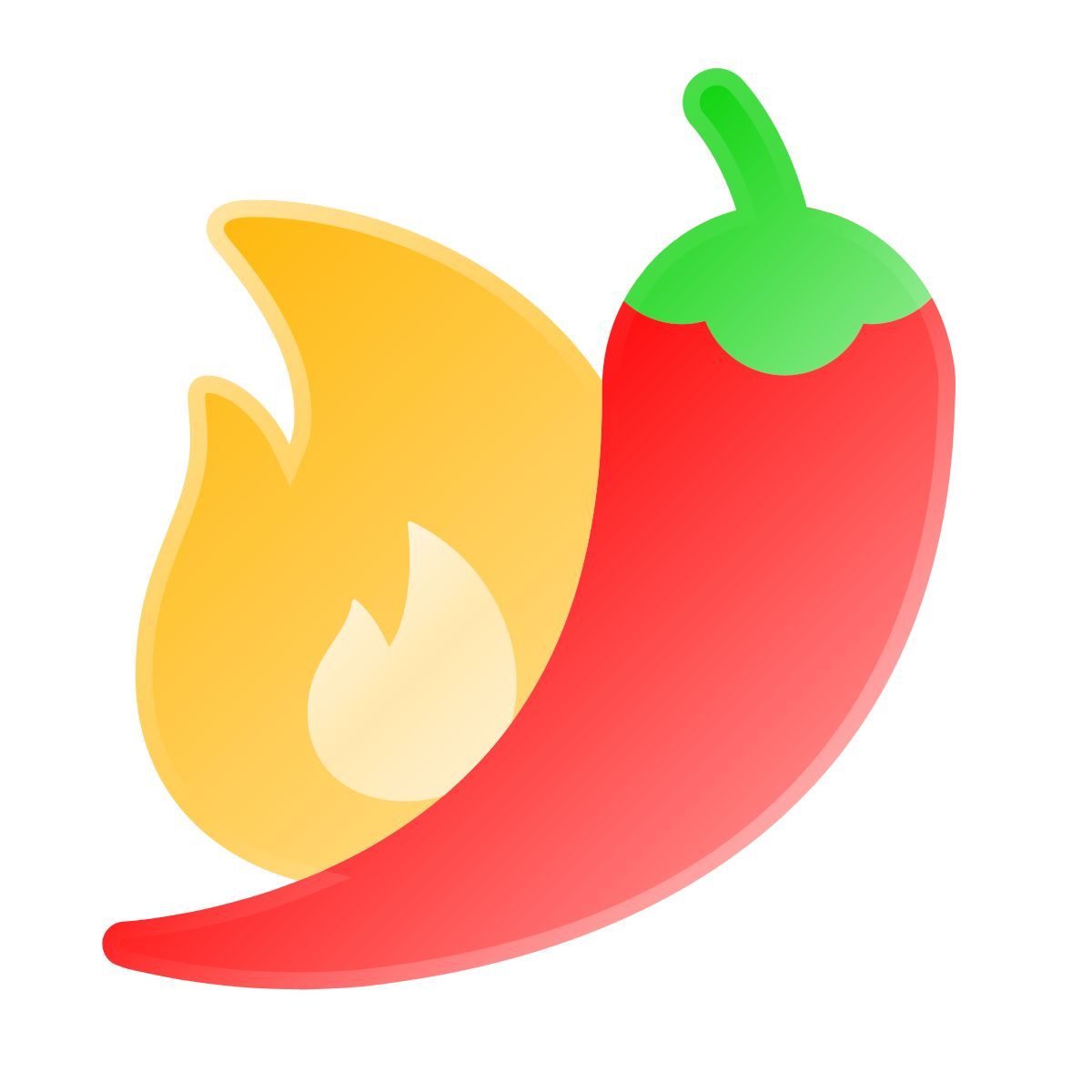 liquid glass color style chili icon