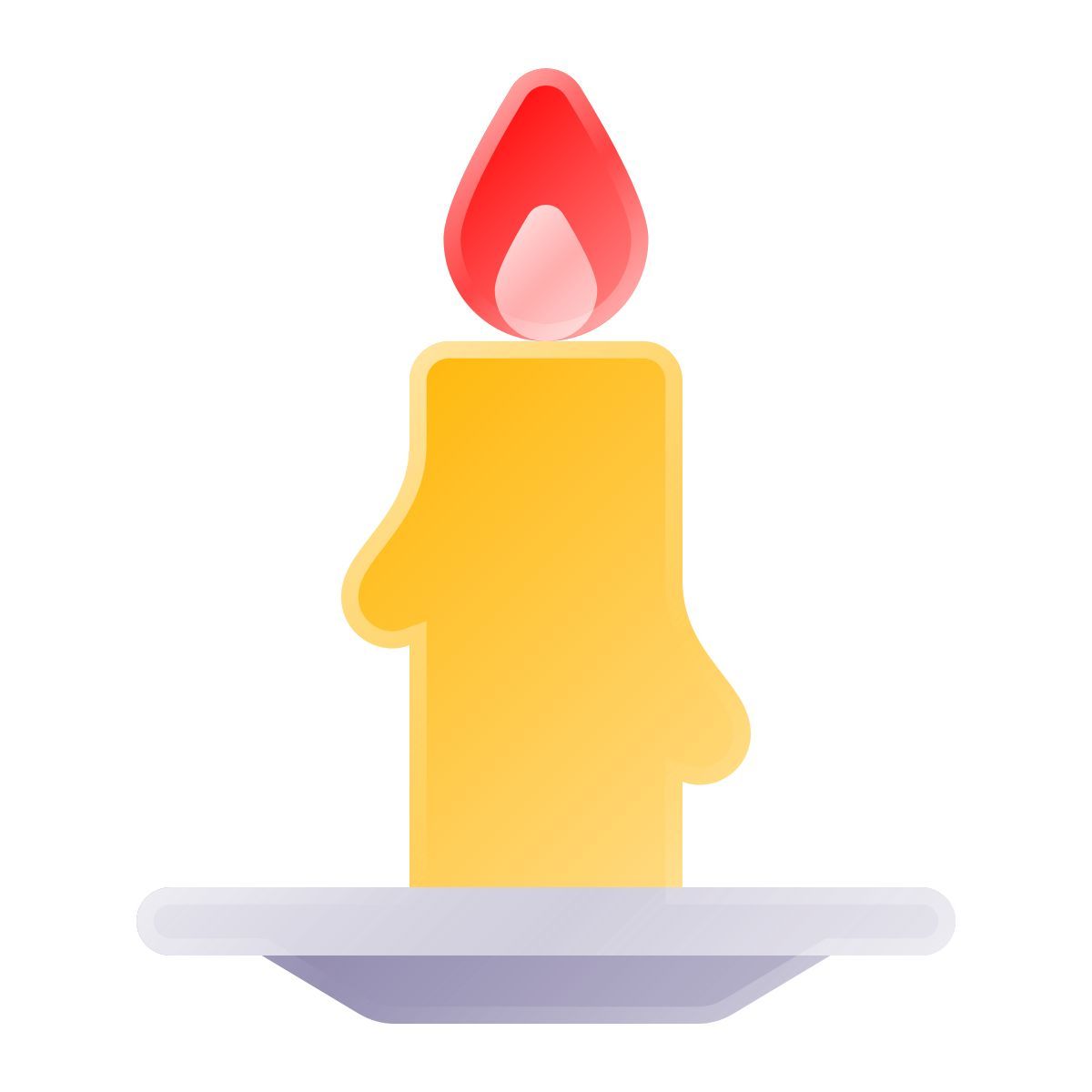 liquid glass color style weihnachtskerze icon
