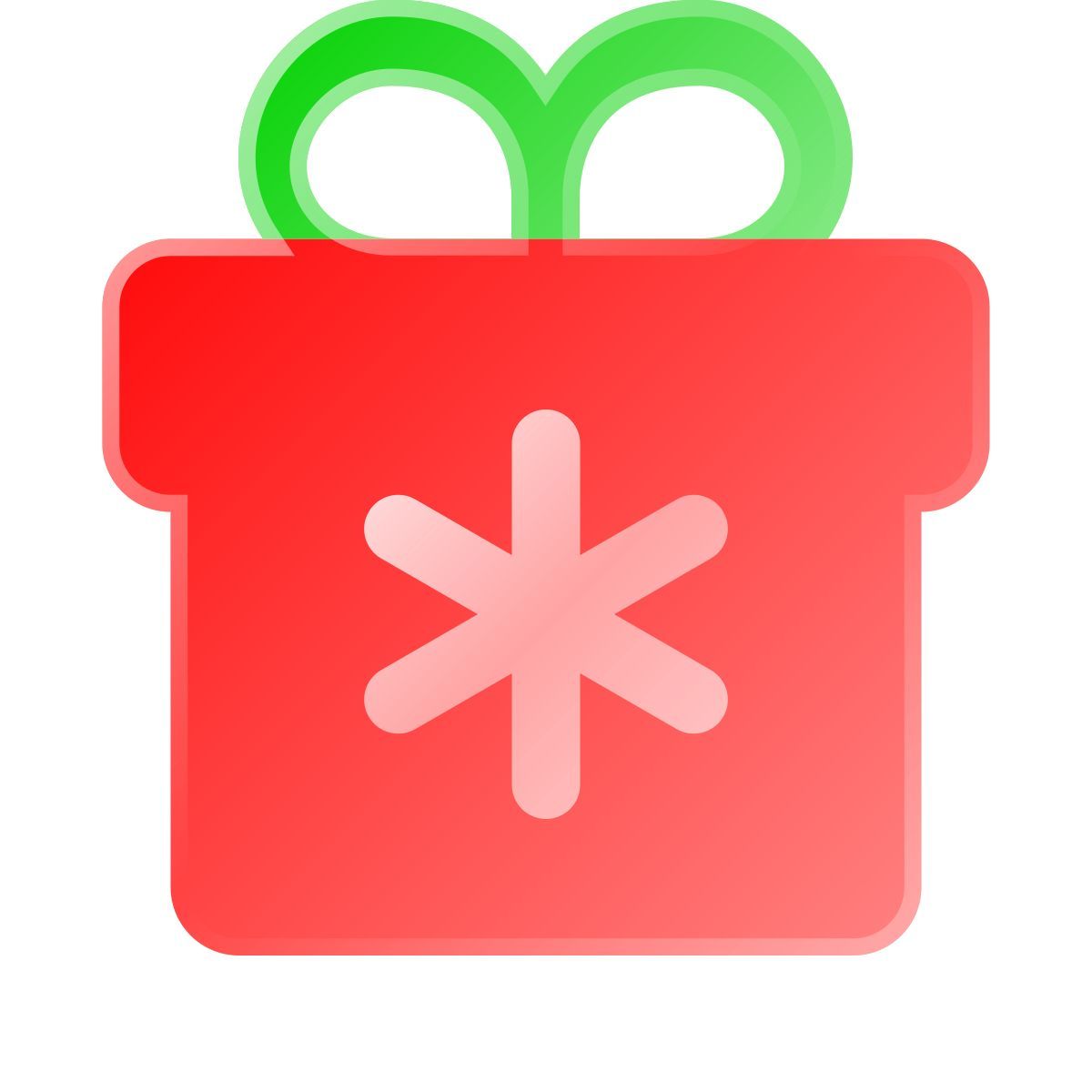 liquid glass color style presente de natal icon