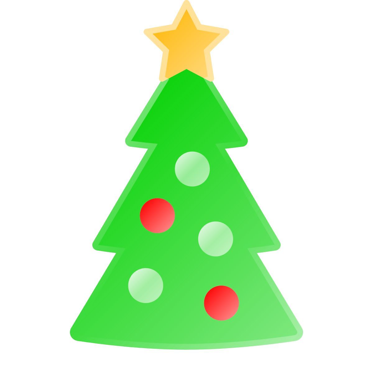 liquid glass color style weihnachtsbaum icon
