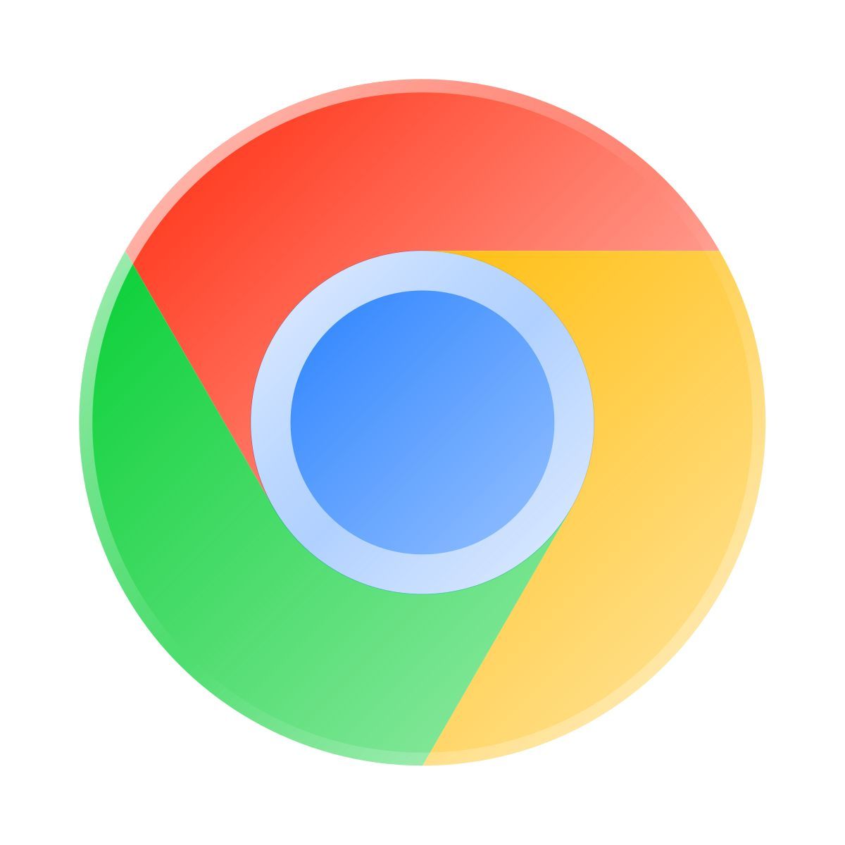 liquid glass color style chrome icon