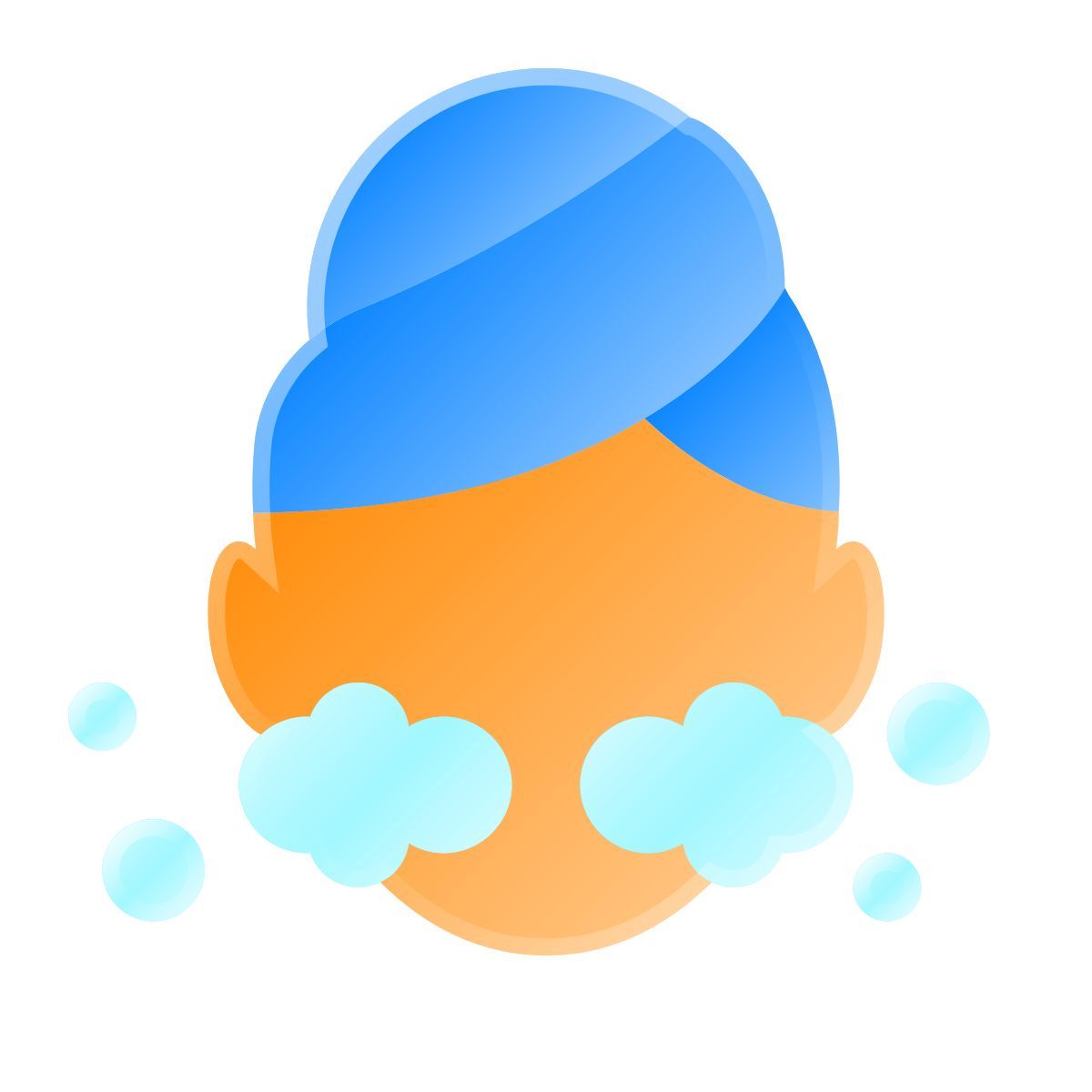 liquid glass color style limpeza icon