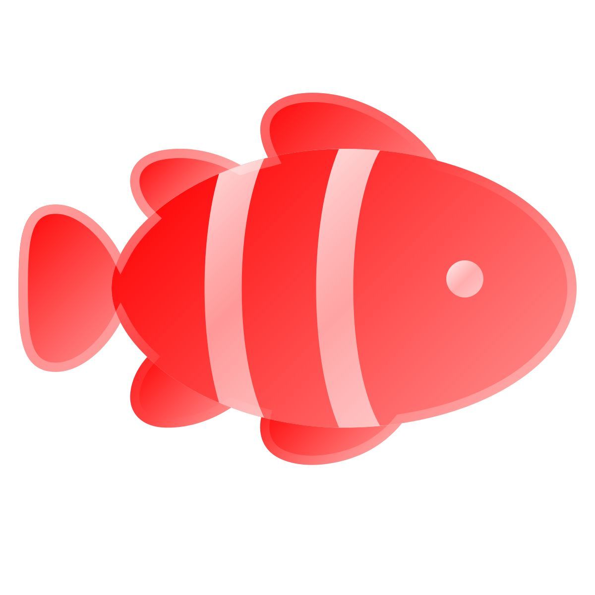 liquid glass color style clownfisch icon