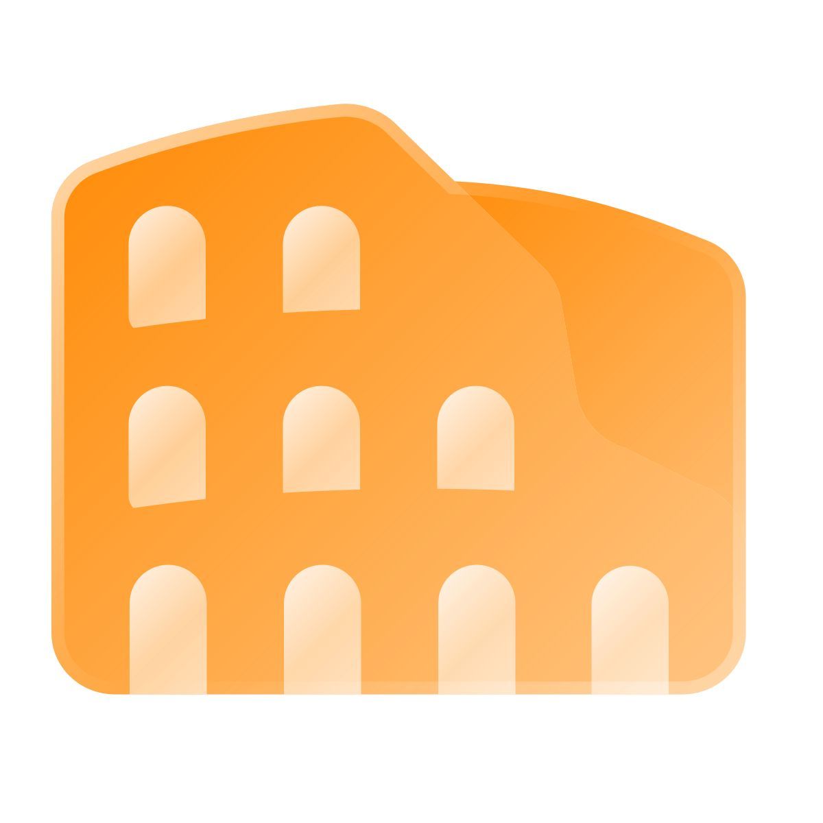 liquid glass color style kolosseum icon