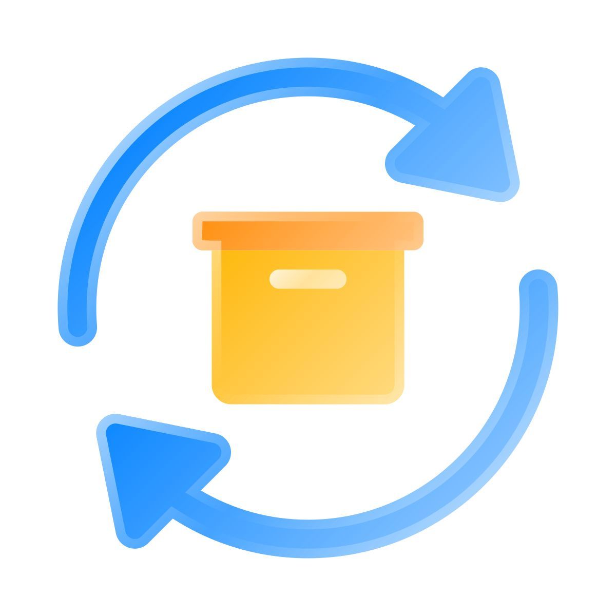 liquid glass color style consumable icon