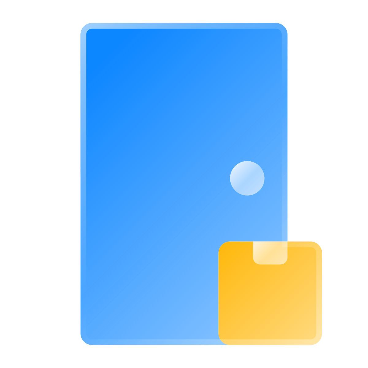 liquid glass color style entrega sem contato icon