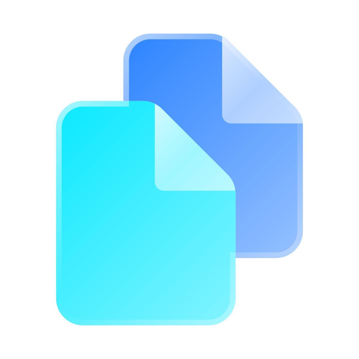 liquid glass color style copy icon