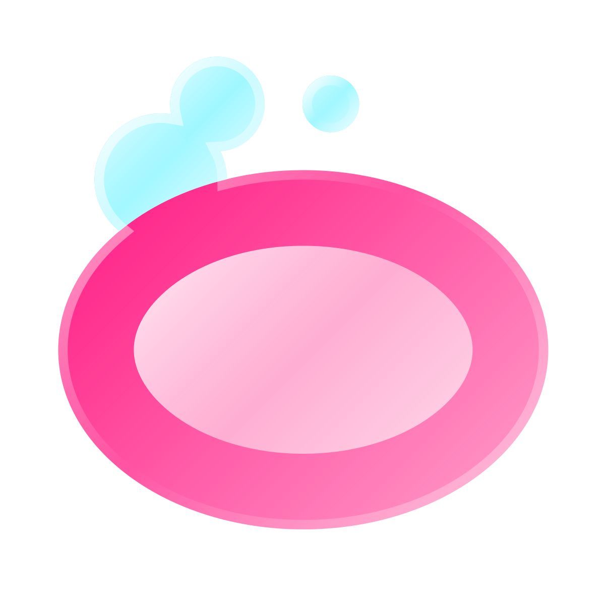 liquid glass color style savon cosmétique icon