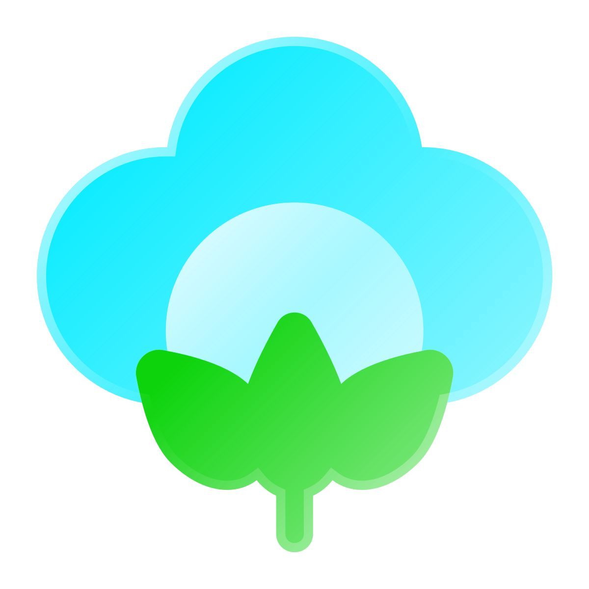 liquid glass color style coton icon