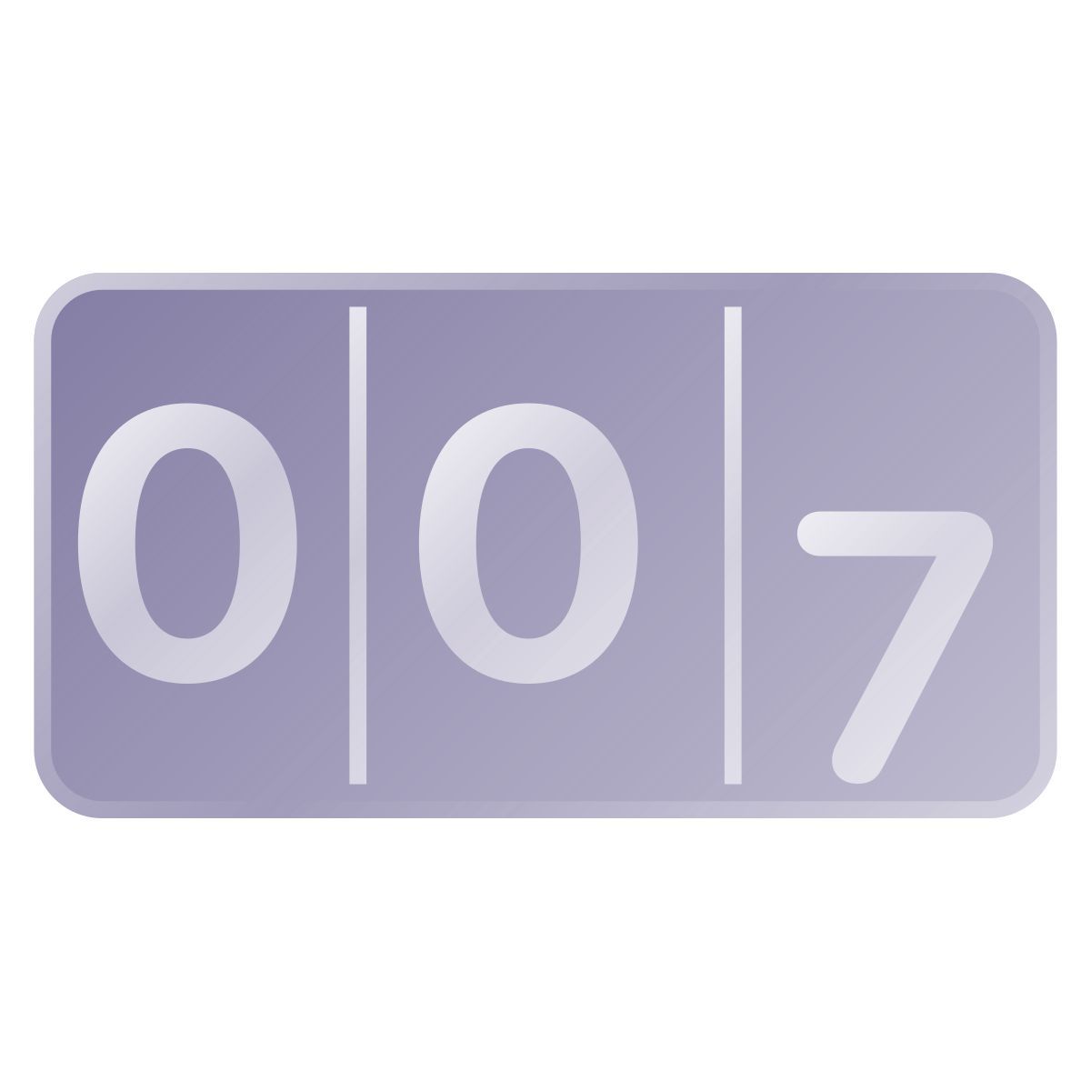 liquid glass color style zähler icon
