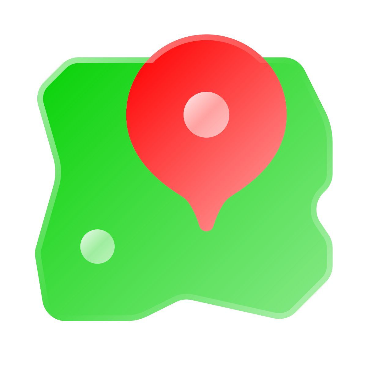 liquid glass color style country icon