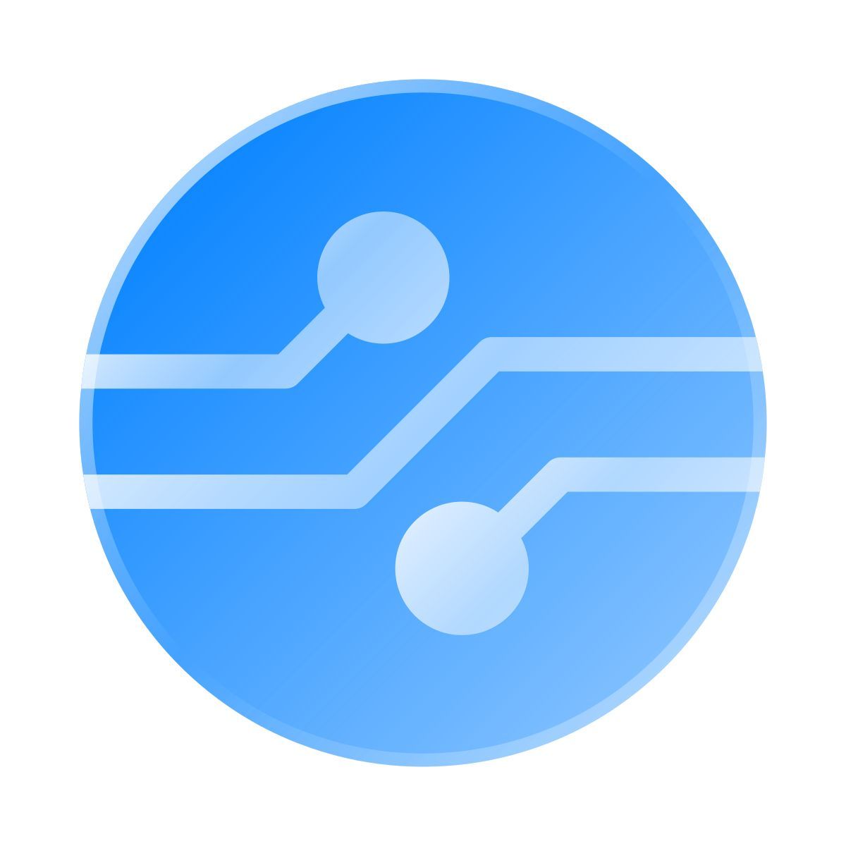 liquid glass color style criptovaluta icon